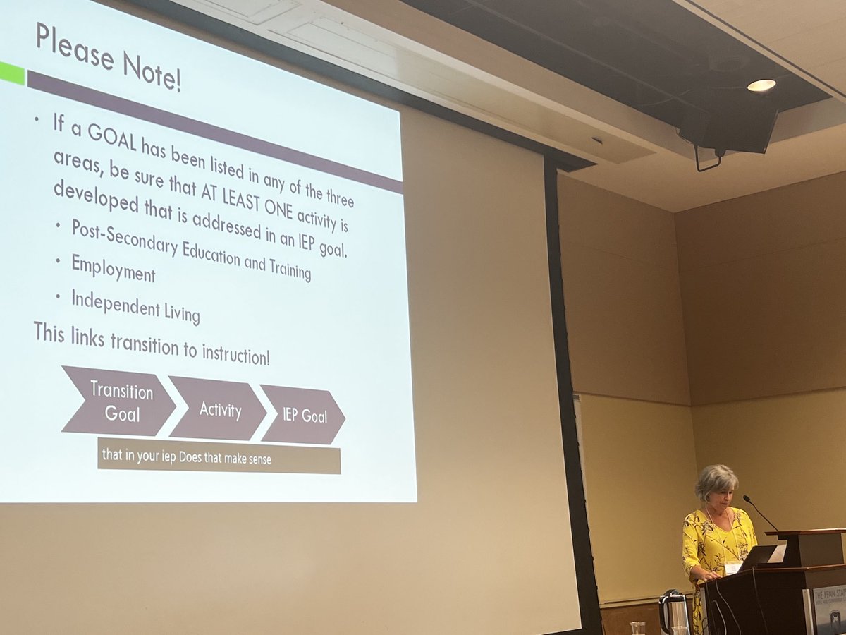 Transition Planning is more than a form… it’s linking goals and activities at every level of the process! Person-centered planning to develop post secondary goals and finding the ladder of skills to make it possible. #MissionPossiblePA2022 #SpecialEducationinPA