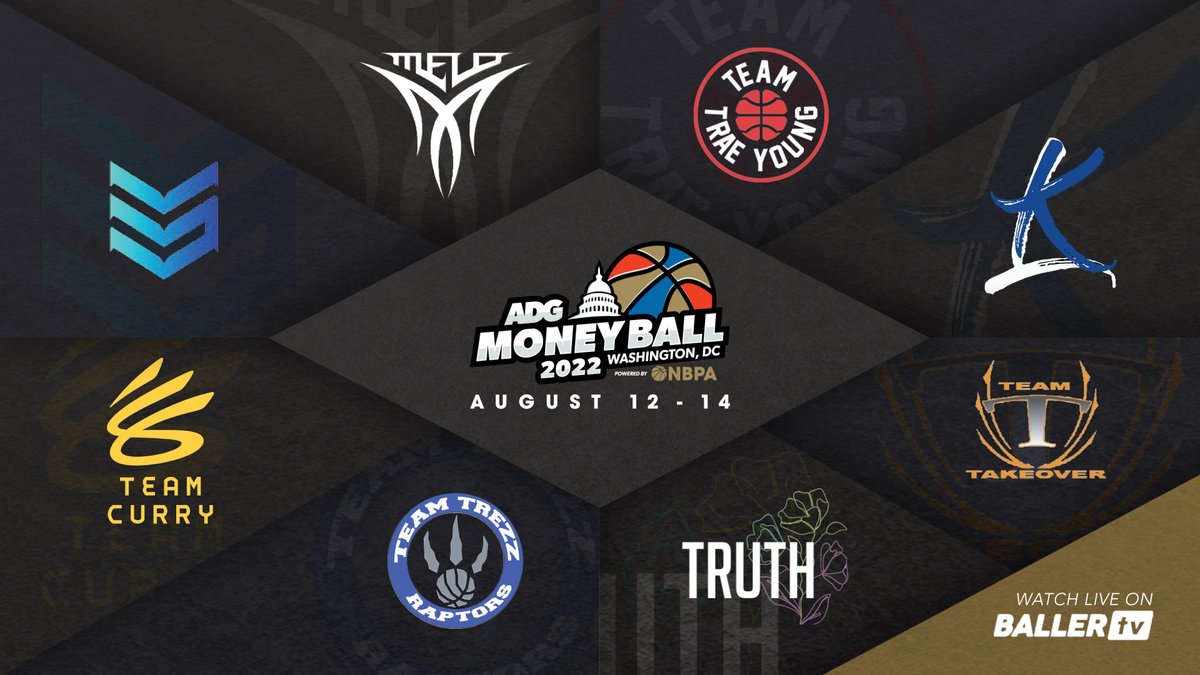 TheNBPA's tweet photo. Get your tickets to watch the 17U teams of @Klow7, @StephenCurry30, @KDTrey5, @carmeloanthony, @VicOladipo, @TheTraeYoung, @MONSTATREZZ &amp; @Qcook323 compete in ADG Money Ball in DC 🎟

Buy tickets here ⤵️
https://t.co/6F05pRmXeZ https://t.co/dU20fyt8rx
