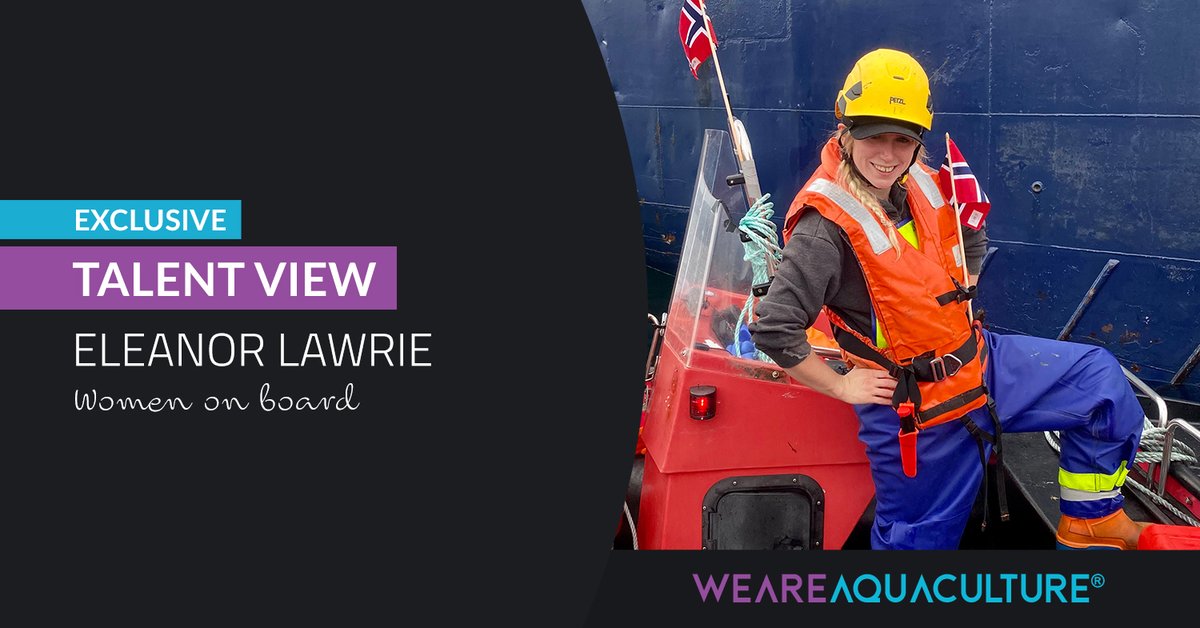 WEAREAQUAC's tweet photo. π©βπ Today's #TalentView is Eleanor Lawrie!
She talked with us about her career up to becoming @MowiScotlandLtd first female deckhand.
π You can't miss it:
https://t.co/zfGQZcUNfF
#storytelling #weareaquaculture https://t.co/qLCj5JcDuW