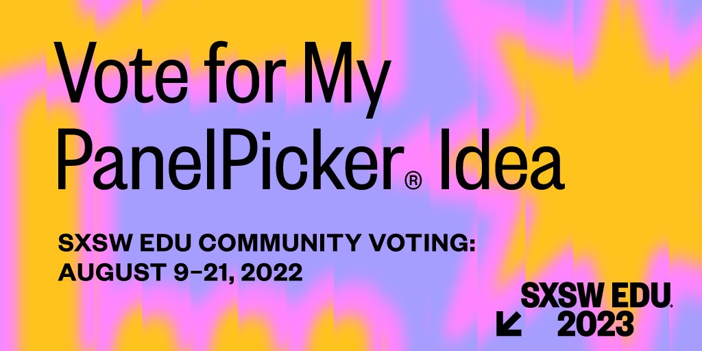 csteachersorg's tweet photo. Vote to bring CSTA to #SXSWEDU in 2023! We have two amazing sessions up for vote: 

Building Local Computer Science Teacher Community: https://t.co/IzeU0GZkt5

Developing Culturally Responsive CS Classrooms: https://t.co/uAE2s8Askf https://t.co/7oiLVbF1M4