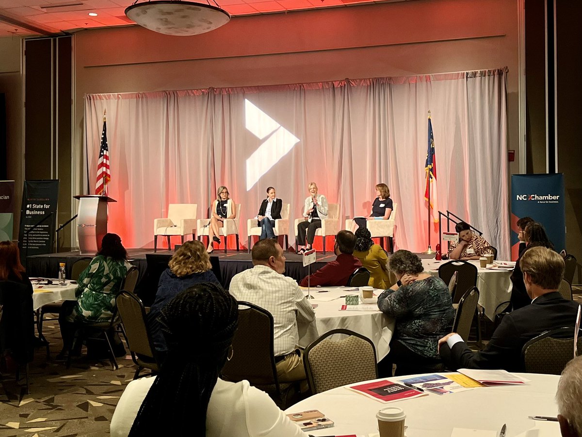 We hear again and again the importance of corporate-education partnerships to fill workforce needs and create career pathways that drive economic mobility. Are you engaged? Let’s go! <a href="/NCChamber/">NC Chamber</a> Education and Workforce Conference #workreadync