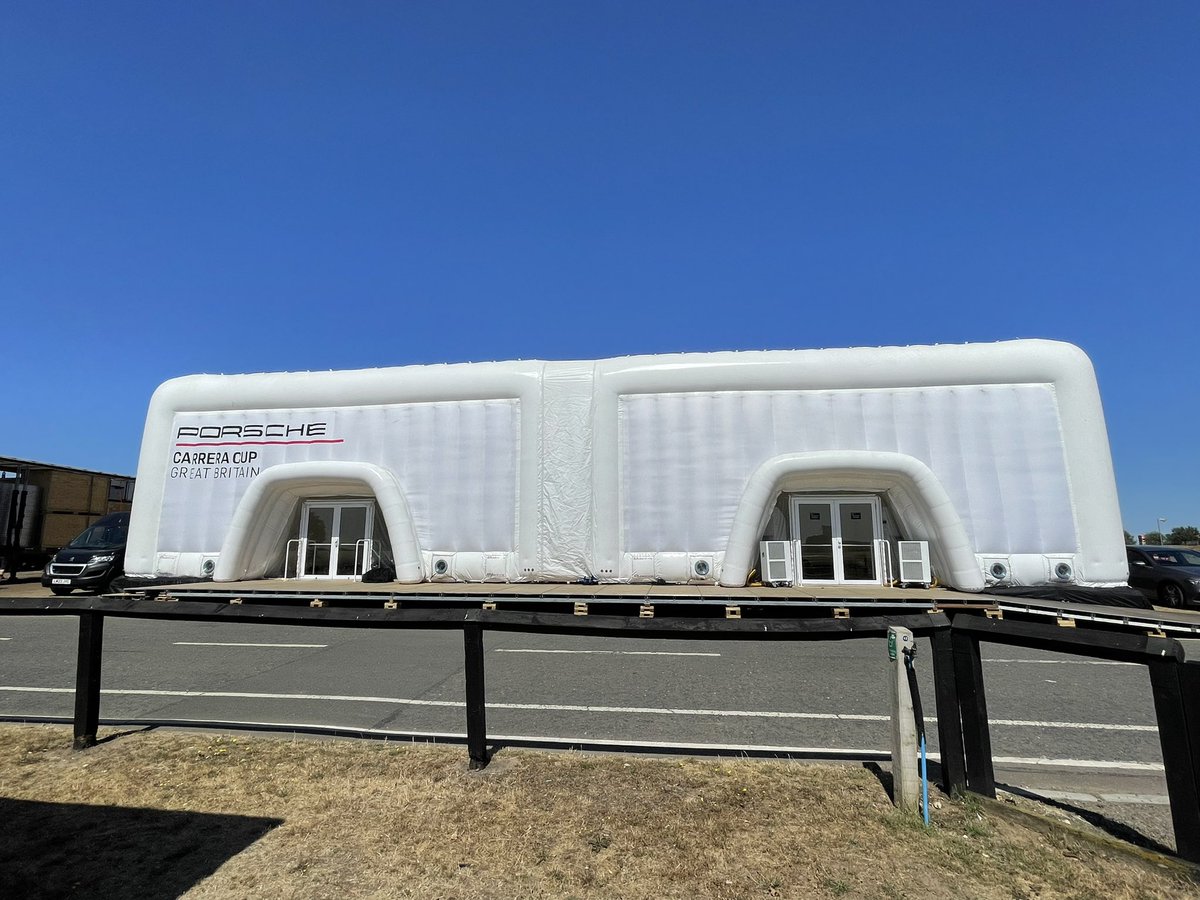 Evolutiondome's tweet photo. All set at @SnettertonMSV ahead of this weekends @BTCC Full turn key solution by the team, including some much need Air conditioning 😅 #Events #TemporaryStructures #InflatableStructures #EventProfs https://t.co/MfWUJ8B2Dc