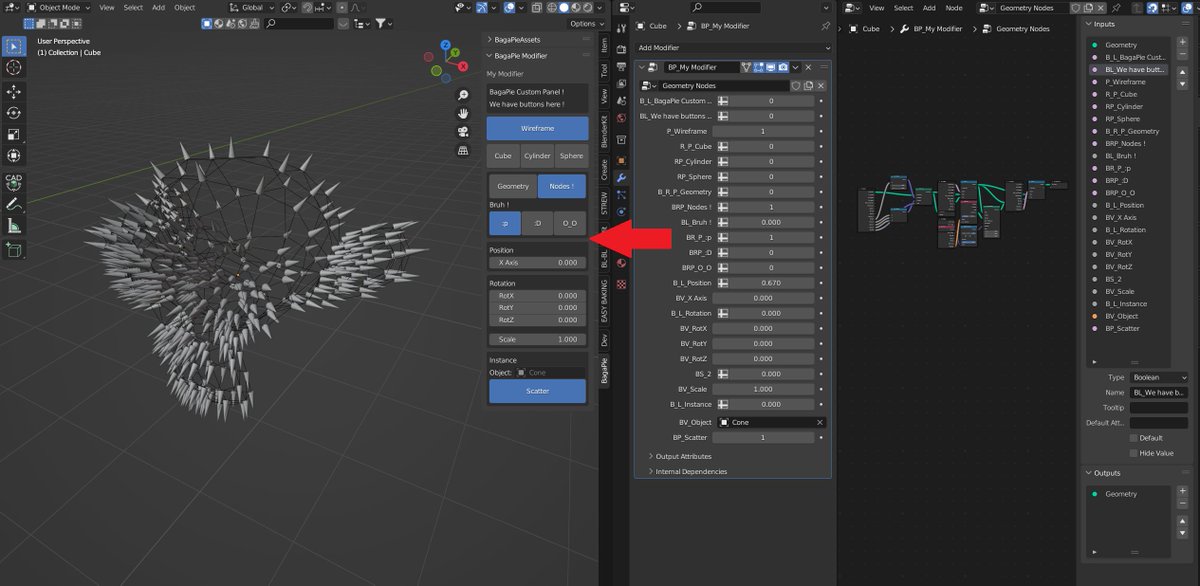 BagattiniAntoi1's tweet photo. WIP BagaPie will translate your geometry nodes modifier into a user-friendly panel !
#b3d #blender #geometrynodes https://t.co/HstgRBnLgs