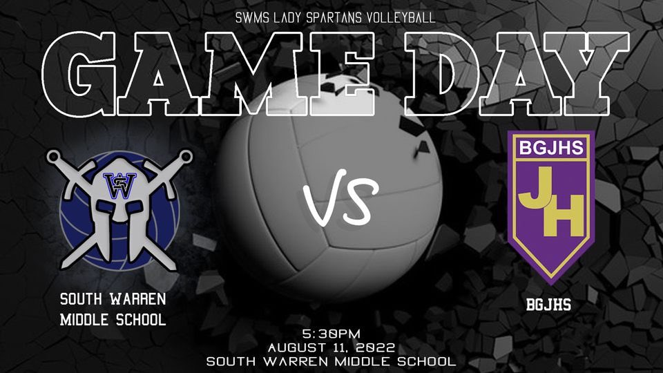 swmsvball's tweet photo. ITS GAME DAY! Come out and support your lady Spartans tonight at 5:30! 🖤🏐💙 https://t.co/gb8c4L1gkf