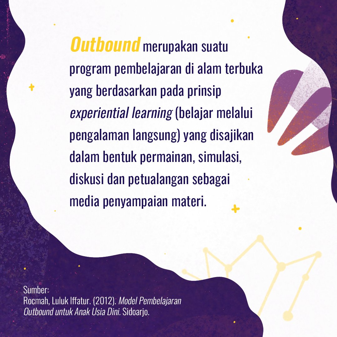 anyelirn's tweet photo. Tips untuk meningkatkan literasi sains selanjutnya adalah melalui media Outbond.

Mengapa Outbond?
 
Karena Outbond merupakan media pembelajaran yang dikemas secara menarik dengan mengkombinasikan permainan, teori, dan praktik langsung dalam penyampaian materi. https://t.co/EKkaY7ma91