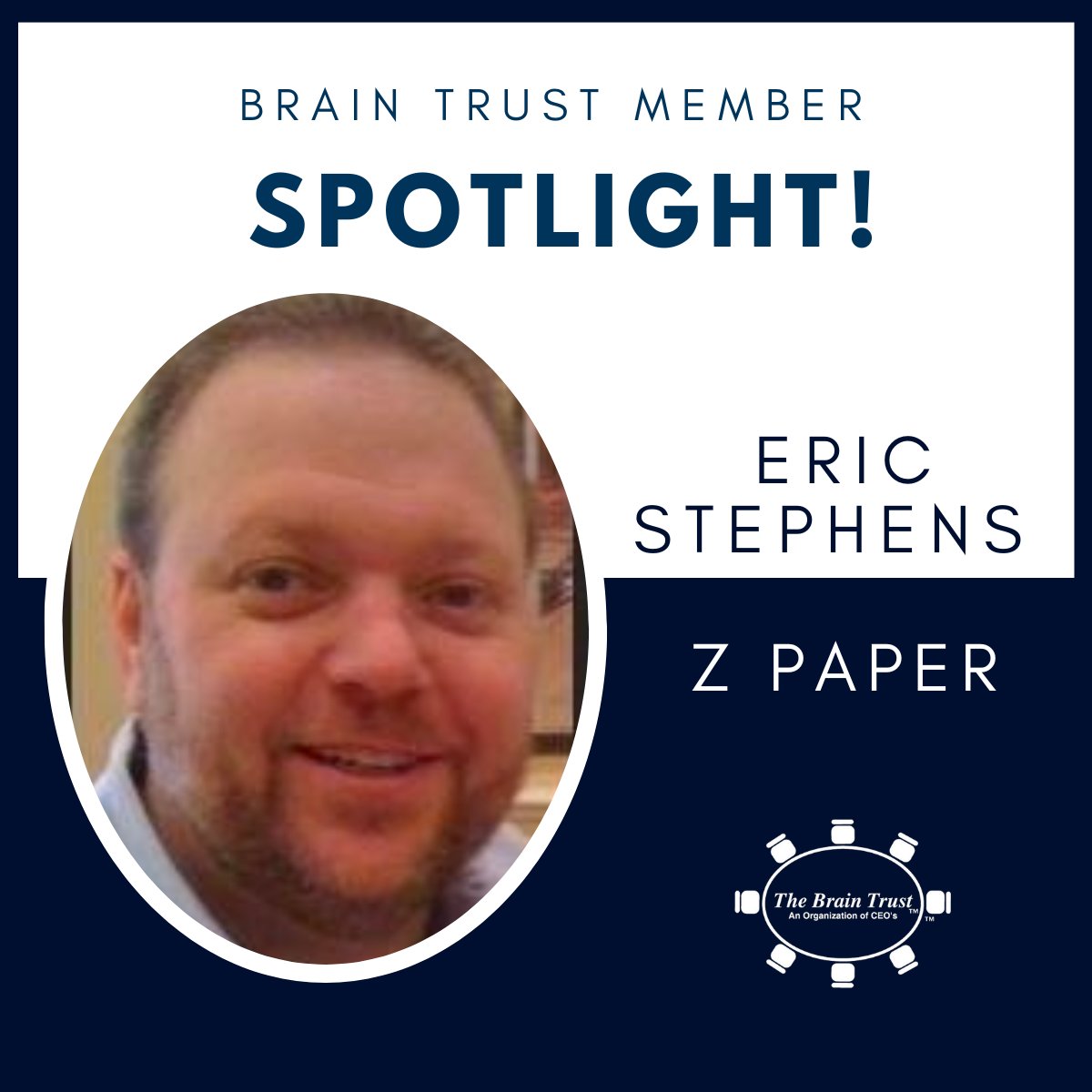 CEOBrainTrust's tweet photo. Eric Stephens, the founder, CTO and CEO of zPaper has been a valuable member of The Brain Trust CEO Peer Group.  His expertise with security and technology has been invaluable, and he is great to be around and talk with.
#BrainTrustCEO #OneGreatCEO #zPaper https://t.co/cw9DG6RUxR