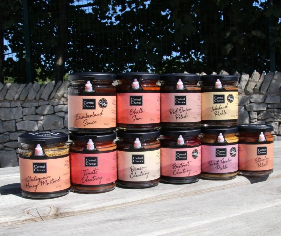 ⭐️⭐️⭐️⭐️ SPECIAL DELIVERY⭐️⭐️⭐️⭐️
Our very own range of chutneys. 
A huge thankyou to Lakeland Artisan - Cumbrian Delights - Lakeland Liqueurs for making this happen. 
Available to buy in the shop and online too.
#lakedistrictmade #cumbrianchutney #chutney #food