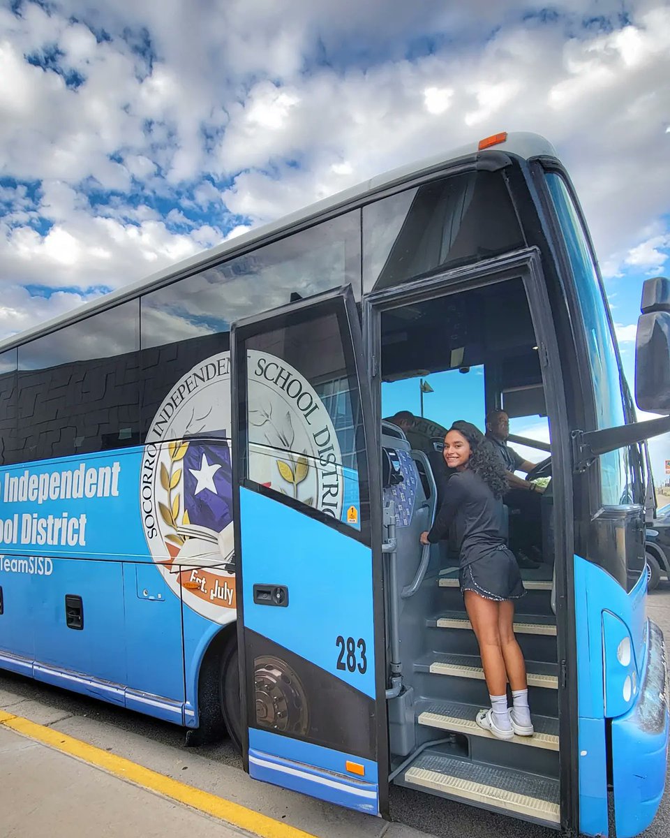 Here they go our #PebbleHillsVarsityVolleyballTeam whole team we're super excited, they are headed to the Garland Volleyball🏐 Tournament. God please watch over them for a safe travel going and coming back home in Jesus name, AMEN 🙏. We are #TeamSISD