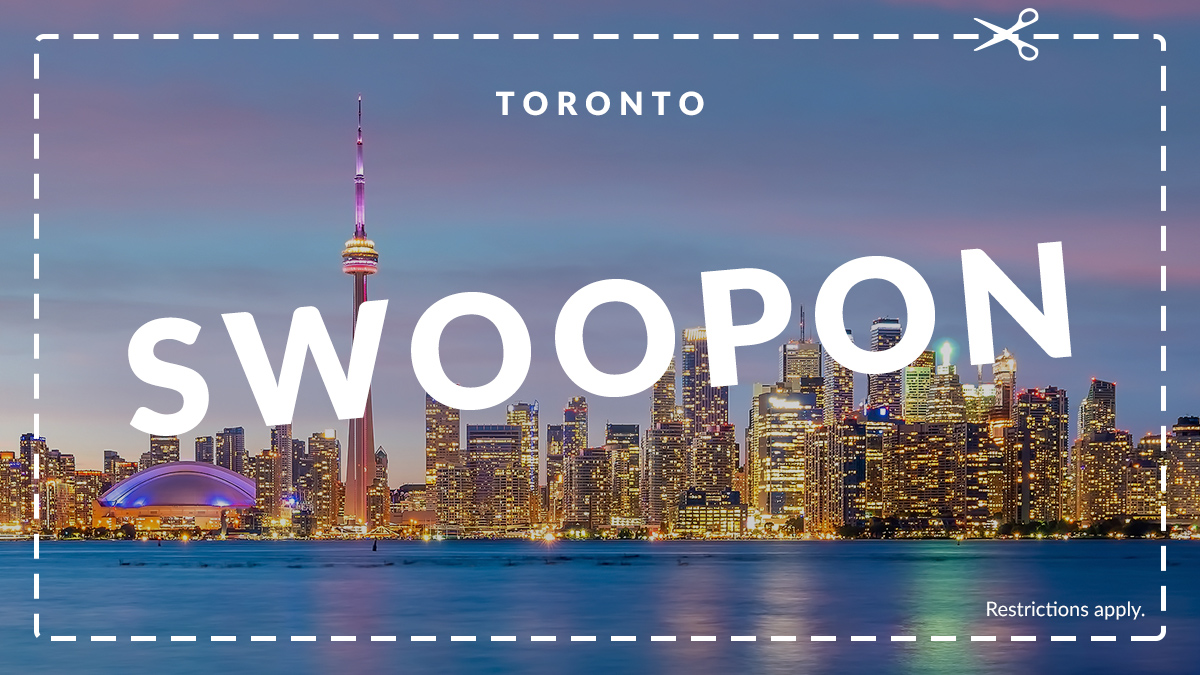 FlySwoop's tweet photo. Why pay more when you can pay less, with code Swoopon! Book today and get 40% off travel between #Toronto and #Regina for travel September 10-28 ✈️🍂

#LastMinuteFlightDeals with #Swoopon weekdays from noon to midnight E.T., or until they sell out! https://t.co/vXuJP4izJp https://t.co/kxKDbEGsmX