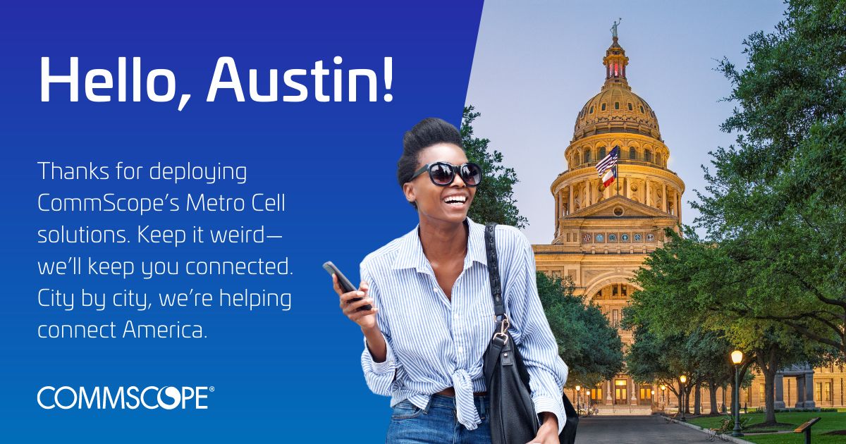 CommScope's tweet photo. CommScope’s #MetroCell solutions have been approved and met the design standards in 98% of America’s 50 largest jurisdictions. Better Metro Cell network performance, coming soon to a city near you. To learn more about our solutions visit our website today. https://t.co/oFgUTsBHra https://t.co/TCI29bcSzn
