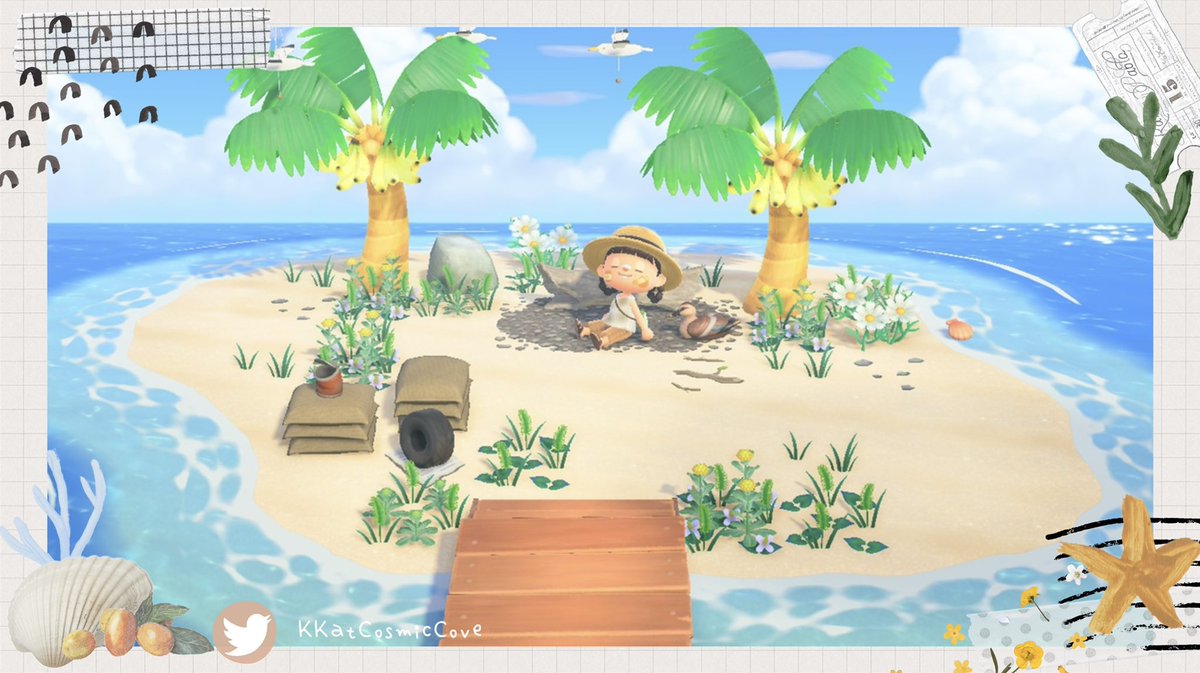 KKatCosmicCove's tweet photo. Off the shores of WheatField lies a small island👀💕It’s peaceful &amp; quiet here, my little escape🥹🌿
#ACNH #AnimalCrossing #acnhinspo #どうぶつの森 #AnimalCrossingNewHorizons https://t.co/qZXdtAv3gE