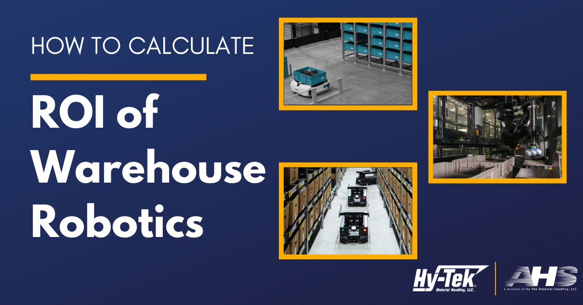 With the introduction of #roboticautomation, companies are able to see larger returns &amp; faster payback periods than with traditional #materialhandling automation &amp; equipment. Read more on how to calculate the ROI of Warehouse Robotics on the blog: bit.ly/3BZBBV4