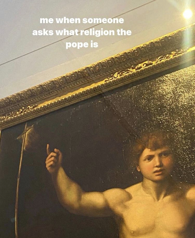 forteacademy's tweet photo. Day 4 - Meme-Making at The Uffizi 🔍 Part 1 of many... 

#ClassicsAbroad2022

••• 
Discover our courses in Florence &amp; Online:
https://t.co/6aPyT70p9y 🏛🌿

#forteacademy #theuffizi #birthofvenus #primavera #judithholofernes #salome #esther #susannaandtheelders #renaissanceart https://t.co/v0CE9nNuOD