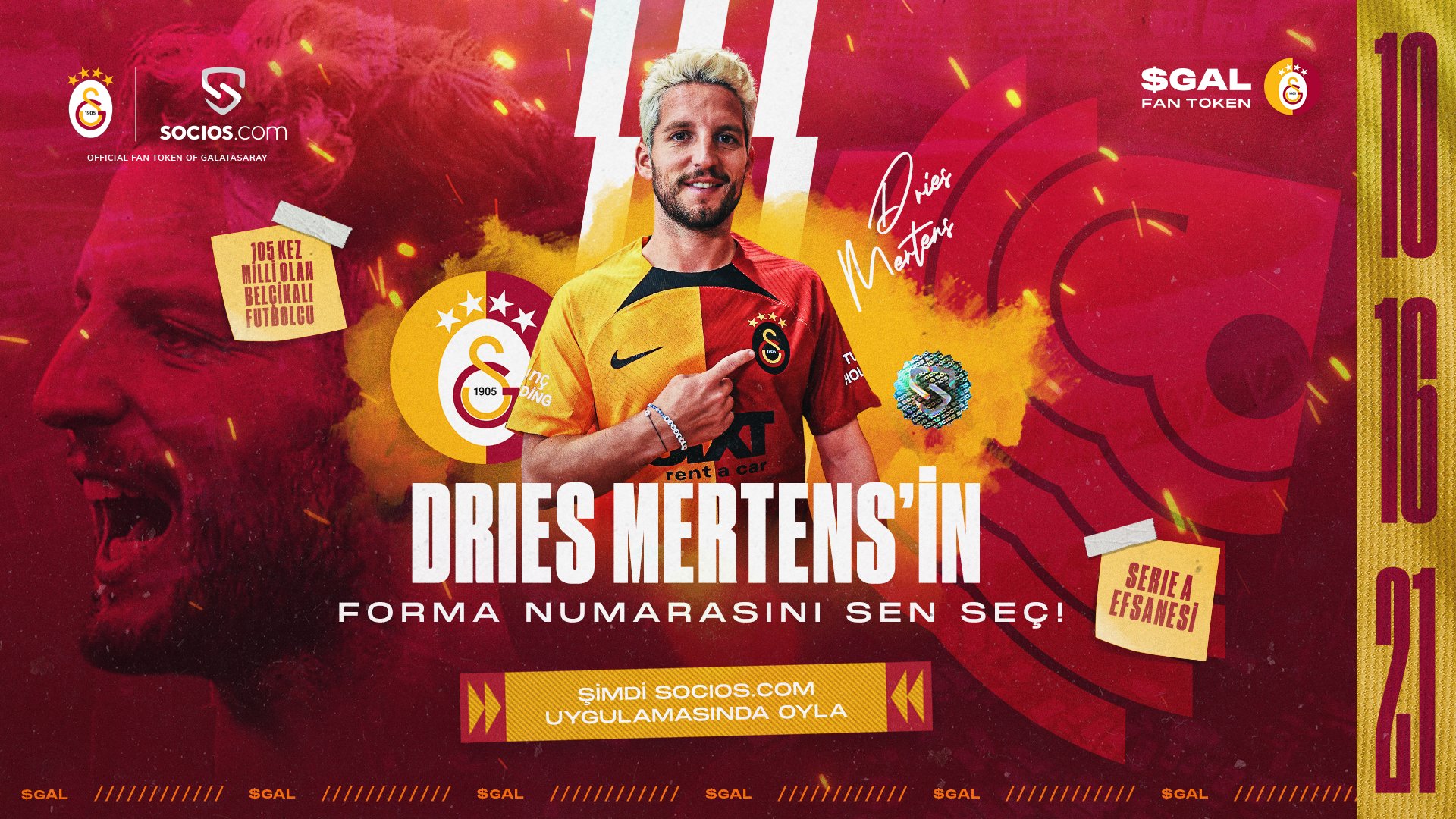 galatasaray mertens paylaşımı