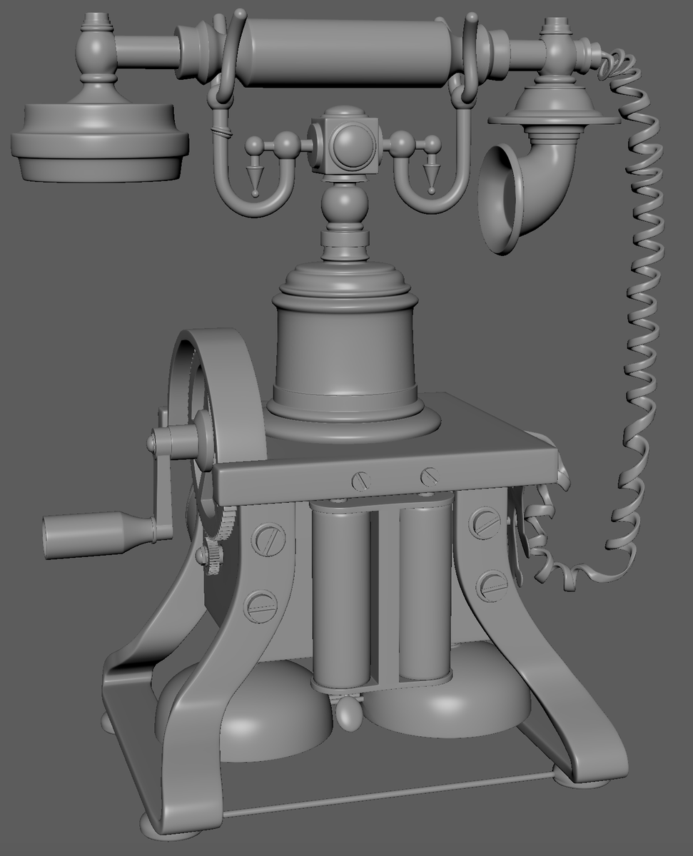 Darthmaum_'s tweet photo. Long time no post; Enjoy my high-res WIP of this vintage rotary phone. 🤩🤩 #Maya #GameArt #3dmodeling https://t.co/APToPj3fWr