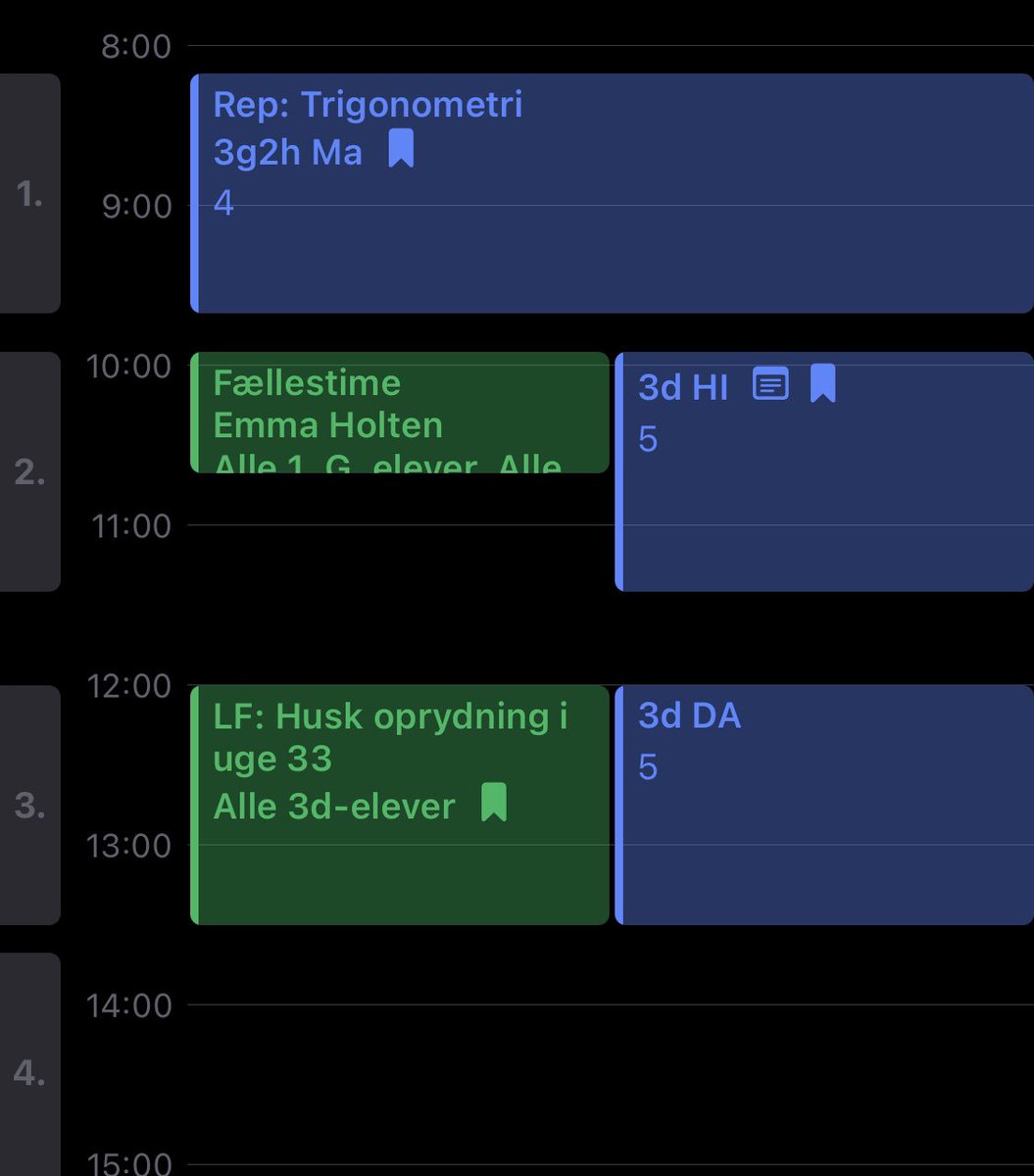 ╱ at least I’m always off 13:30 every Friday 🤠 but every Wednesday I’m supposed to be at school from 8:00 to 16:00