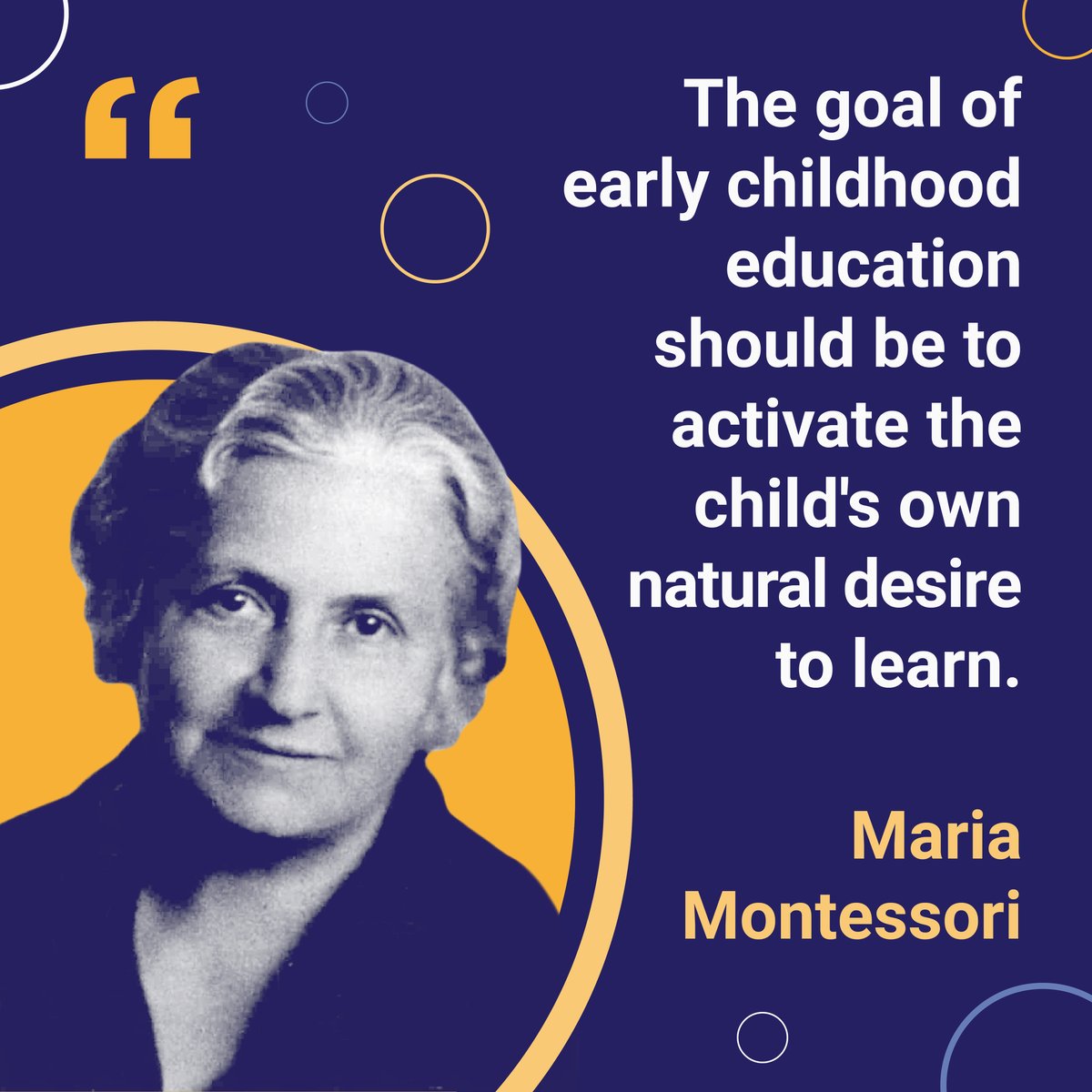 Early education is vital to the wellbeing and development of a child. #EarlyEducation #MariaMontessori #EarlyChildCare #DC #MD #VA