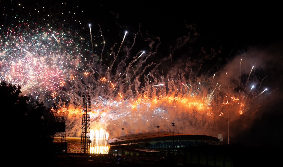 View from Perry Barr locks as Ozzy plays out the games @birmingham_live #Birmingham2022 #Birmingham2022CommonwealthGames #birminghamforever