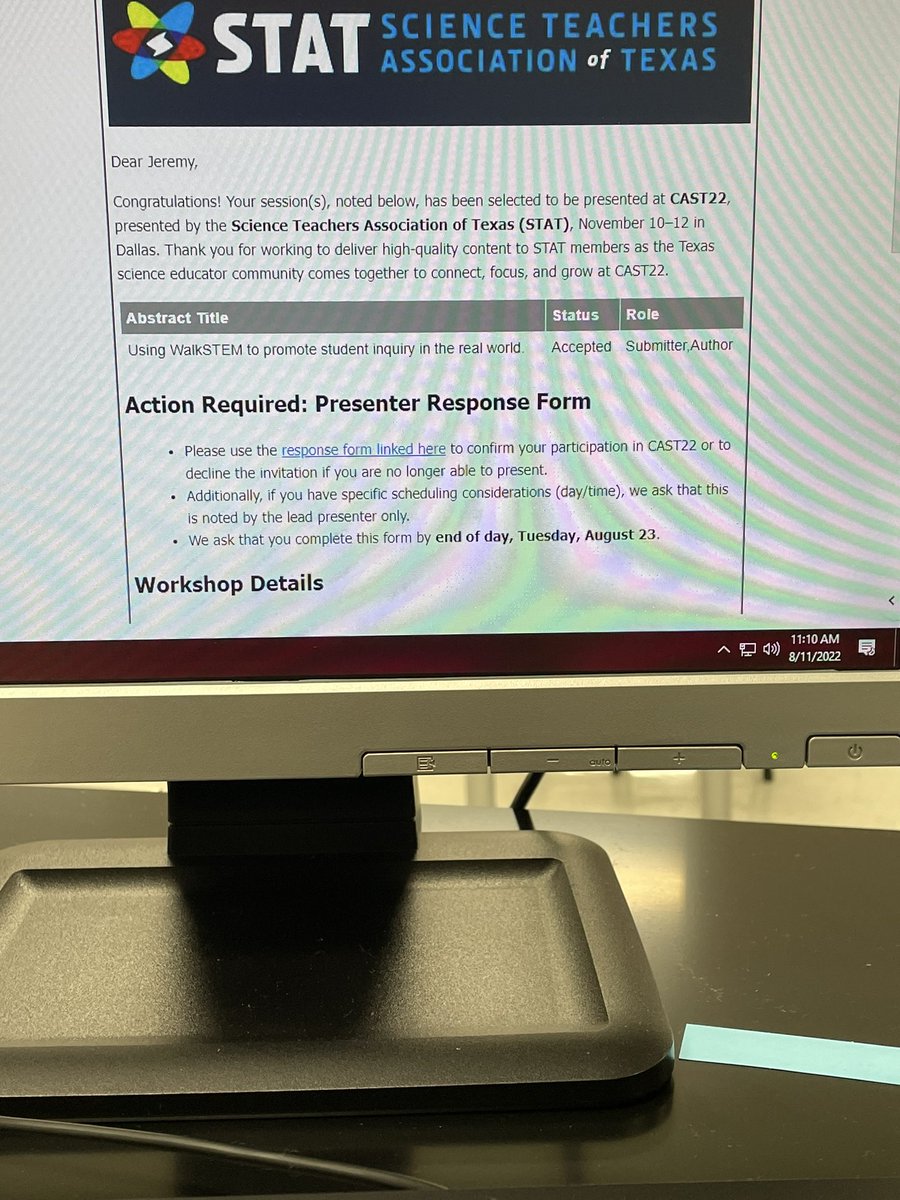 So proud to announce that my submission was accepted for CAST 2022! Beyond excited to be presenting again at CAST!!