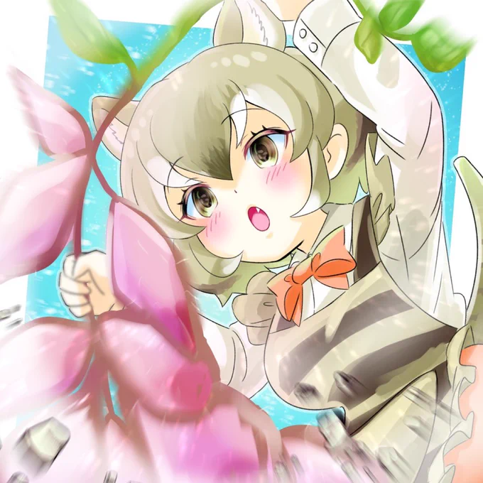 けものオエカキ#けものフレンズ#フクロオオカミ 