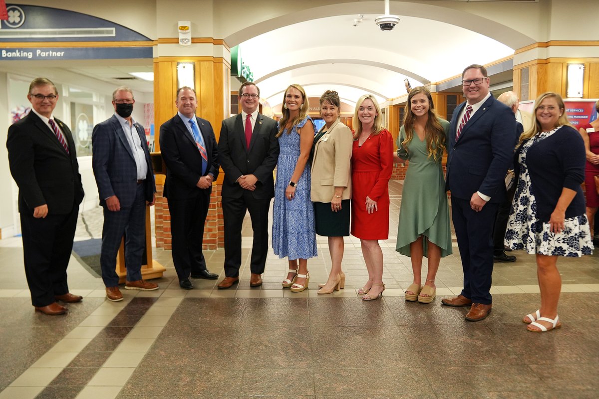 CentralBankMW's tweet photo. Cheers to the best partnership with @UnivOfKansas! 
Yesterday, we celebrated our KU Campus Banking Center with an official ribbon cutting ceremony &amp; honored everyone who worked tirelessly to get it ready and set up in the nick of time. 
Rock Chalk Jayhawk. We're ready for ya!🔴🟦 https://t.co/uJ7I4O7pIp