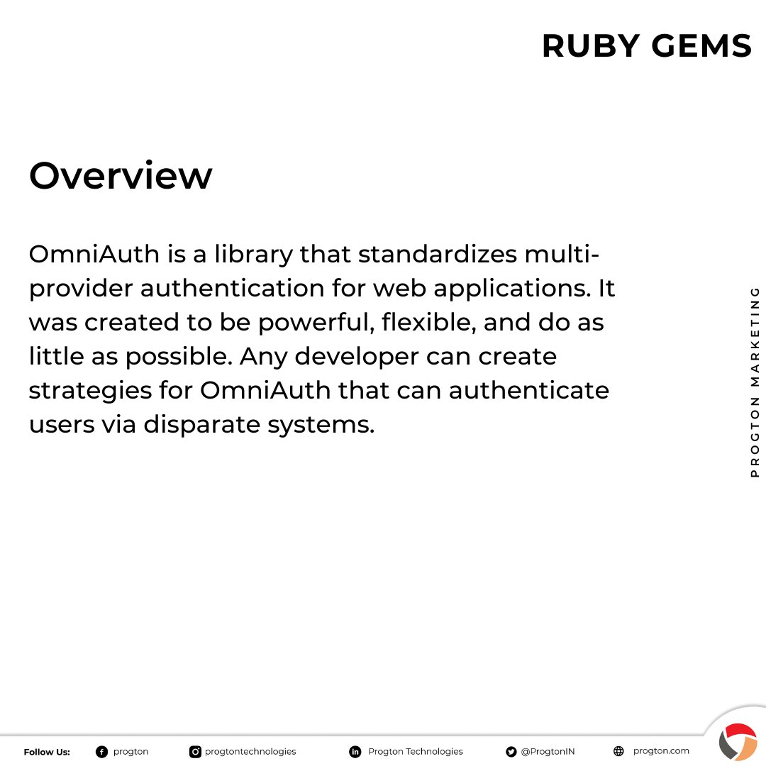 ProgtonIN's tweet image. OmniAuth is a library that standardizes multi-provider authentication for web applications.

Explore More Here👇
github.com/omniauth/omnia…

#omniauth #rubycommunity #rubyonrailsdeveloper #programming #rubygems #webdevelopment #coding #progton