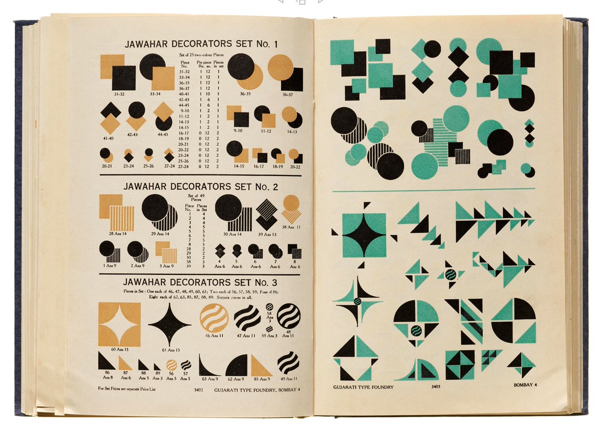 presentcorrect's tweet photo. Gujarati Type Foundry book, 1940.
https://t.co/0hMmjgCHpI

So much goodness. https://t.co/LehEbUqdU9