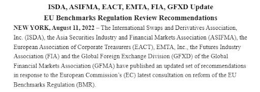 Nine acronyms, one sentence. 
A Europe issue released at the end of the European day. 
It's almost as if they want no-one to read it.