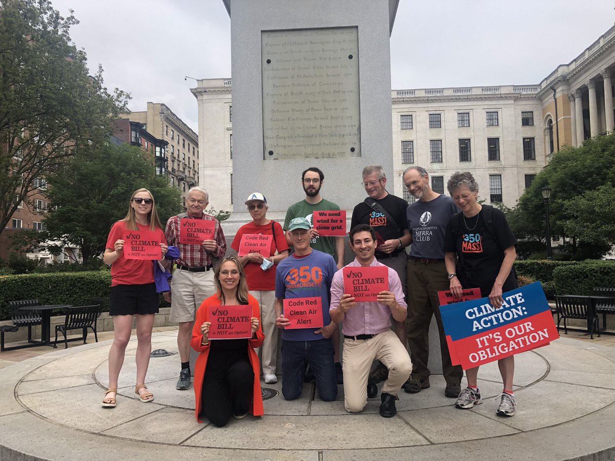 MAPowerForward's tweet image. HAPPENING NOW: Advocates we’re on Beacon Hill urging @MassGovernor to #SignMAClimateBill. This is the last day for action and our communities cannot wait! Gov Baker: #PutTheWindInOurSails and #BlowUsAway…SIGN THE BILL!

#mapoli #ClimateActionNow