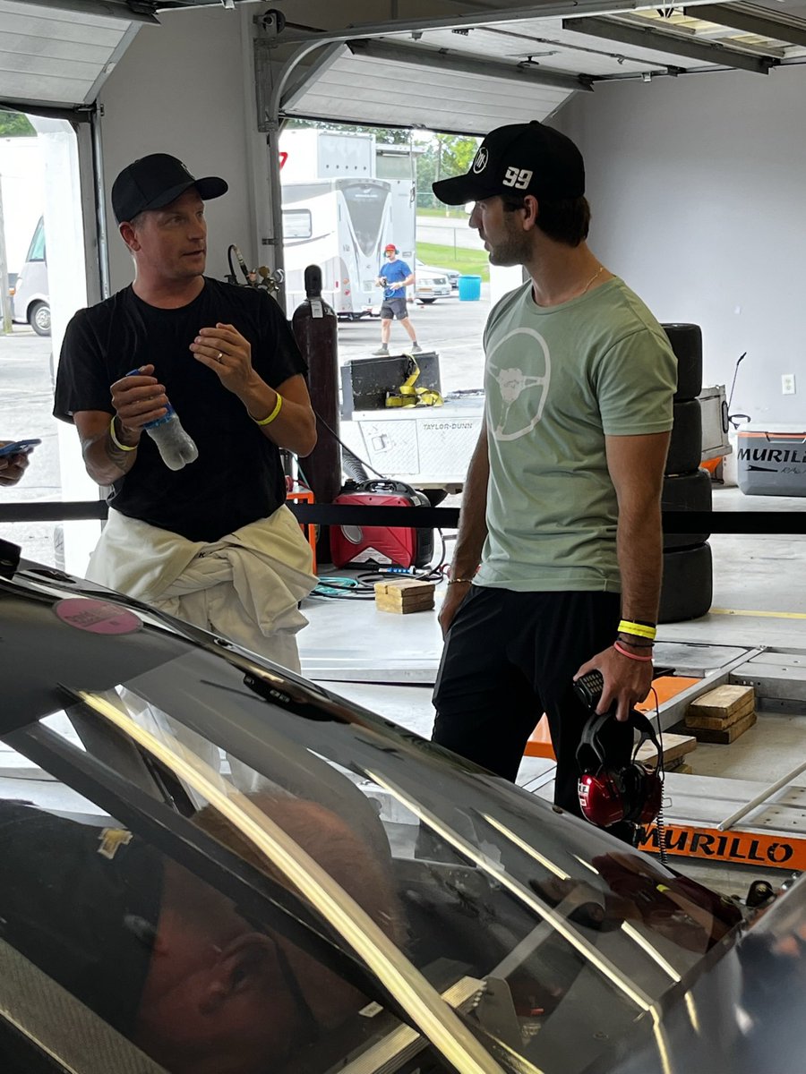 Daniel_SuarezG's tweet photo. Kimi is ready to go! 🥶 (&amp; he got his drink) https://t.co/v3vl0yLOZr