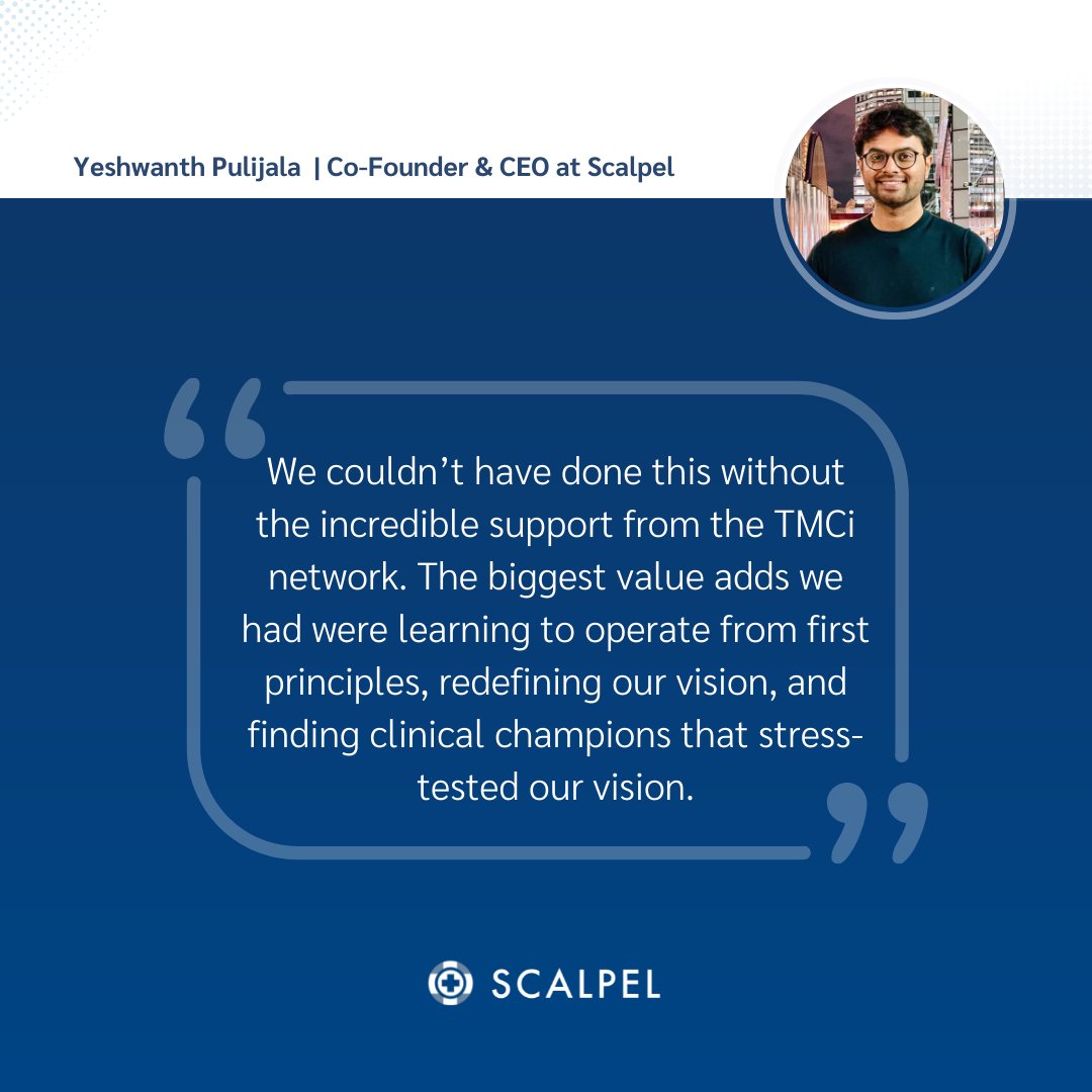 🌎 Scalpel is going global!

Over the last few months, our co-founder and CEO, Yeshwanth Pulijala has been collaborating with the Texas Medical Center (TMC) team to understand important challenges within the US healthcare system.

Found out more⬇️
tmc.edu/blog/u-s-marke…