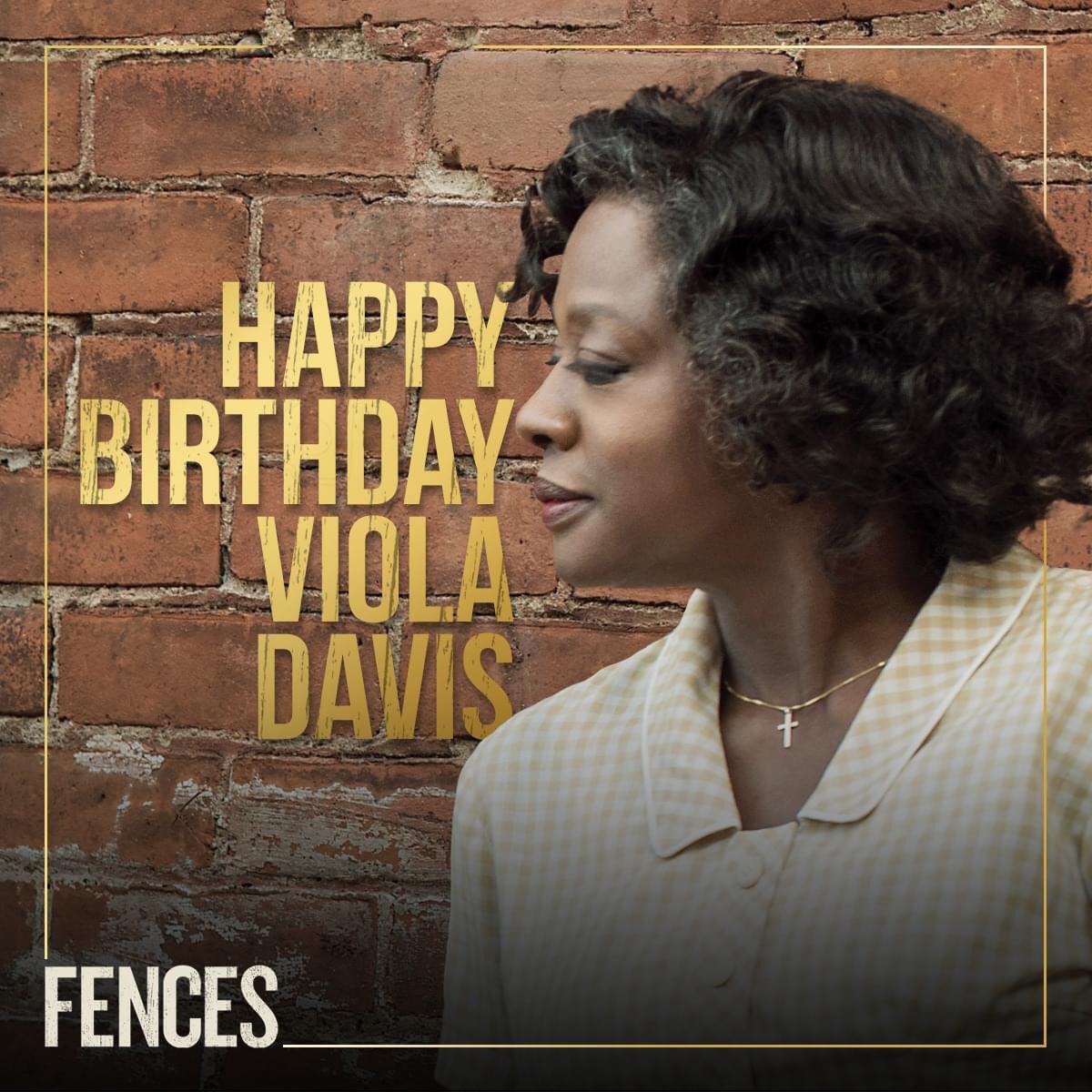 Wishing a Happy Birthday to the incredibly talented Viola Davis. 