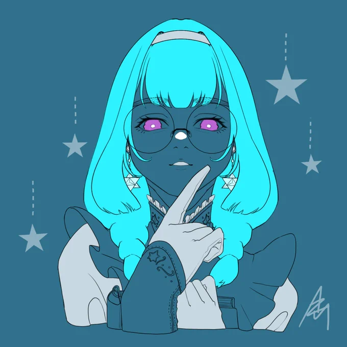 Twitterの診断メーカーの要素でラクガキしました。#イラスト 