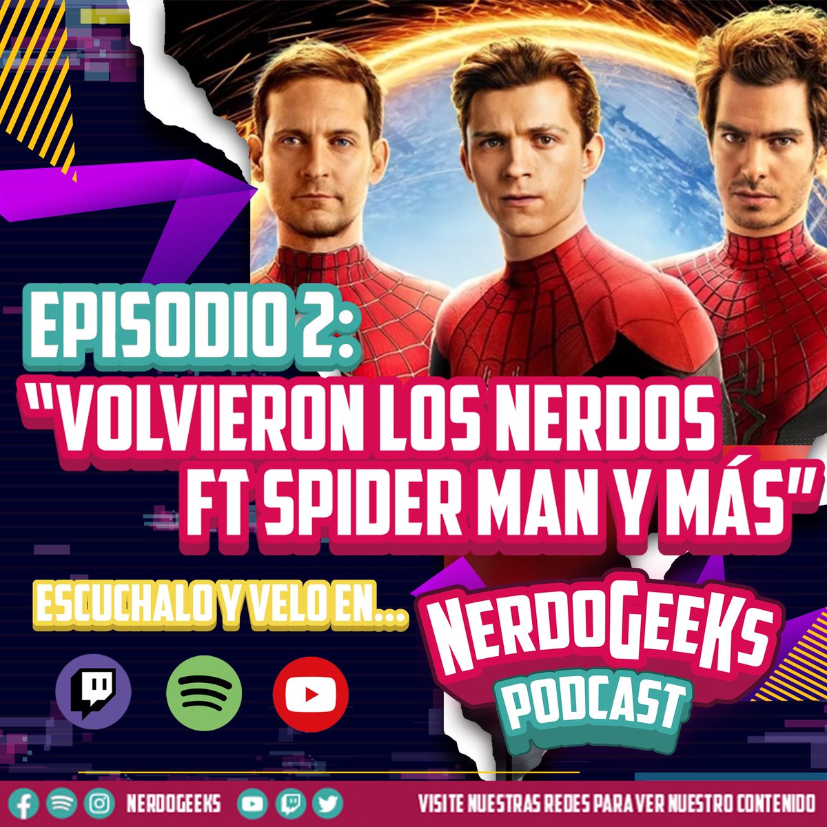 NerdoGeeks's tweet photo. Ya puede ver el segundo episodio de @NerdoGeeks en nuestras redes sociales. https://t.co/NasH3IG9Qp comparta, suscríbase y dele like.

#podcast #barman #dc #Twitch https://t.co/pfRqJgFwXG