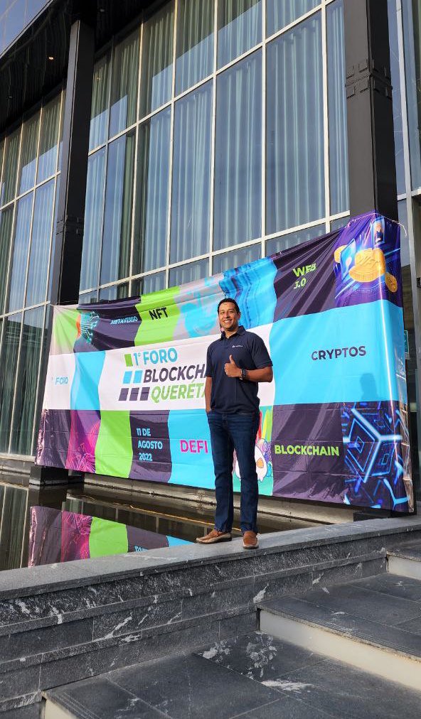 proguerra's tweet photo. I didn’t think the weather in 🇲🇽 would be so amazing in the middle of summer! Querétaro is a wonderful city and the opportunity to grow the blockchain industry and community here is huge! https://t.co/fVjjX92Bay