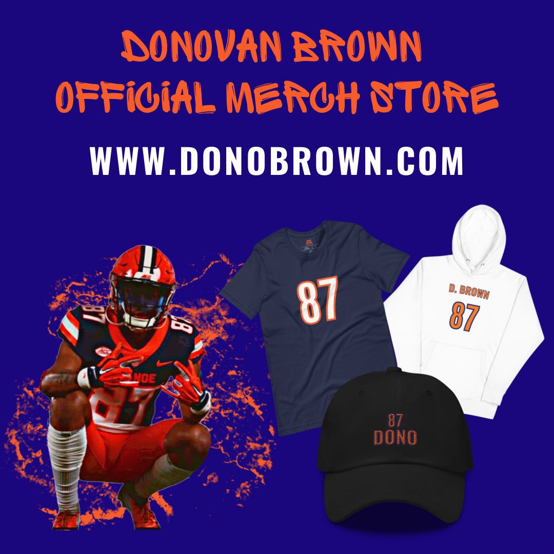 Just launched a new website & merch store for Syracuse Wide Receiver Donovan Brown @kxngdono 
🔸
DONOBROWN.COM
Run it up! 🍊⚡️
🔸
#SyracuseFootball #SyracuseOrange #NIL #NameImageLikeness #QloudDigital #QloudAthletes #NCAA #CollegeFootball