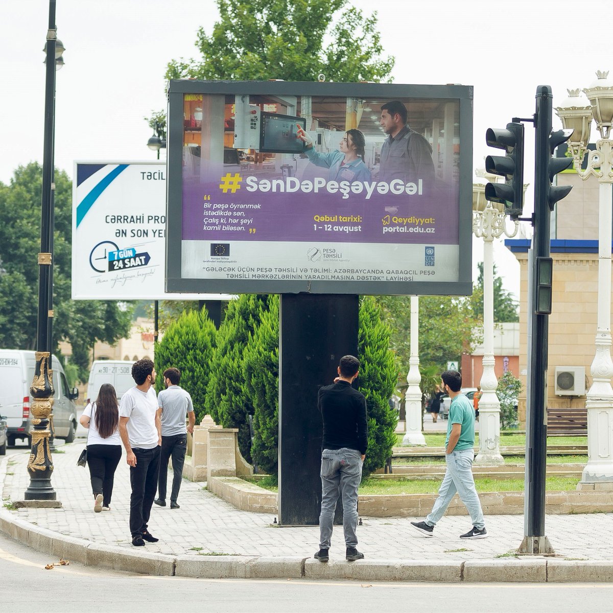 UNDPEurasia's tweet photo. With support from the #EU, we continue to help equip youth with the skills fit for the future.

This #YouthDay, @UNDPAzerbaijan through its public campaign calls 🇦🇿women &amp; men to join #VET.

☑️ Apply now: https://t.co/1jjJsRpg7y
🗓️Deadline: 12 Aug

#UNDPEUPartnership https://t.co/BRBYT5saCl