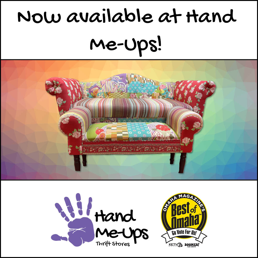 HandMeUpsNe's tweet image. If you love funky furniture that stands out and adds color and energy to a room, this camelback sofa and bench might interest you. 

If you haven't voted for Hand Me Ups as Omaha's best thrift store, please do so now at bestofomaha.com/30615! 
#thrifting #omaha #art