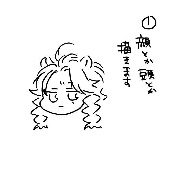 人体を描くときの順番。完全にアホの回答でごめん、でも他に説明できん。 