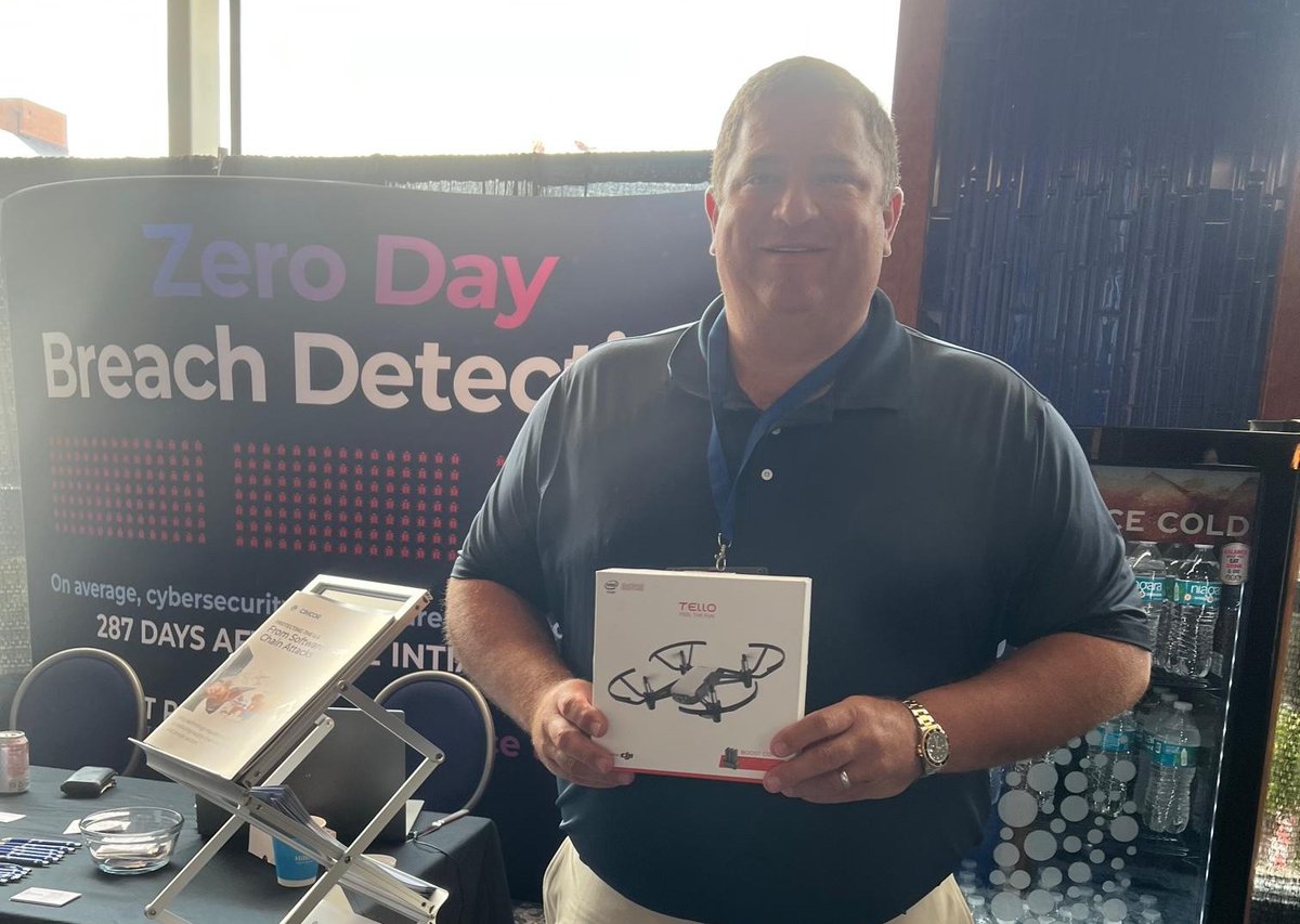 cimtrak's tweet image. Congratulations to Ed Adams, winner of the Cimcor Drone Drawing at #MSISAC ! Enjoy your drone, Ed!
#infosec #cybersecurity