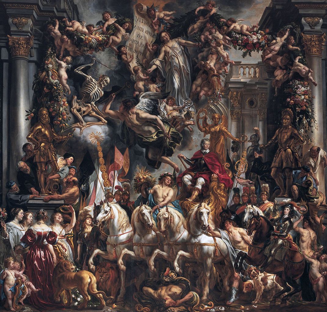 Triumph of Frederick Henry, Prince of Orange, 1652
Jacob Jordaens,  Flemish painter
oil on canvas, 728 cm (23.8 ft) x 755 cm (24.7 ft)
Location: Paleis Huis ten Bosch
 #flemishpainter #flemishpainters #flemishpainterlyart #flemishart  #paintersofinstagram #pintoresflamencos