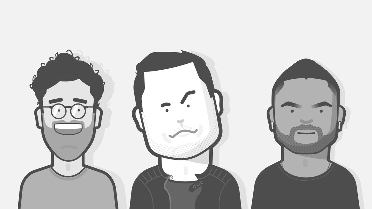 Recent avatars I've designed.

Can you recognize all 3?