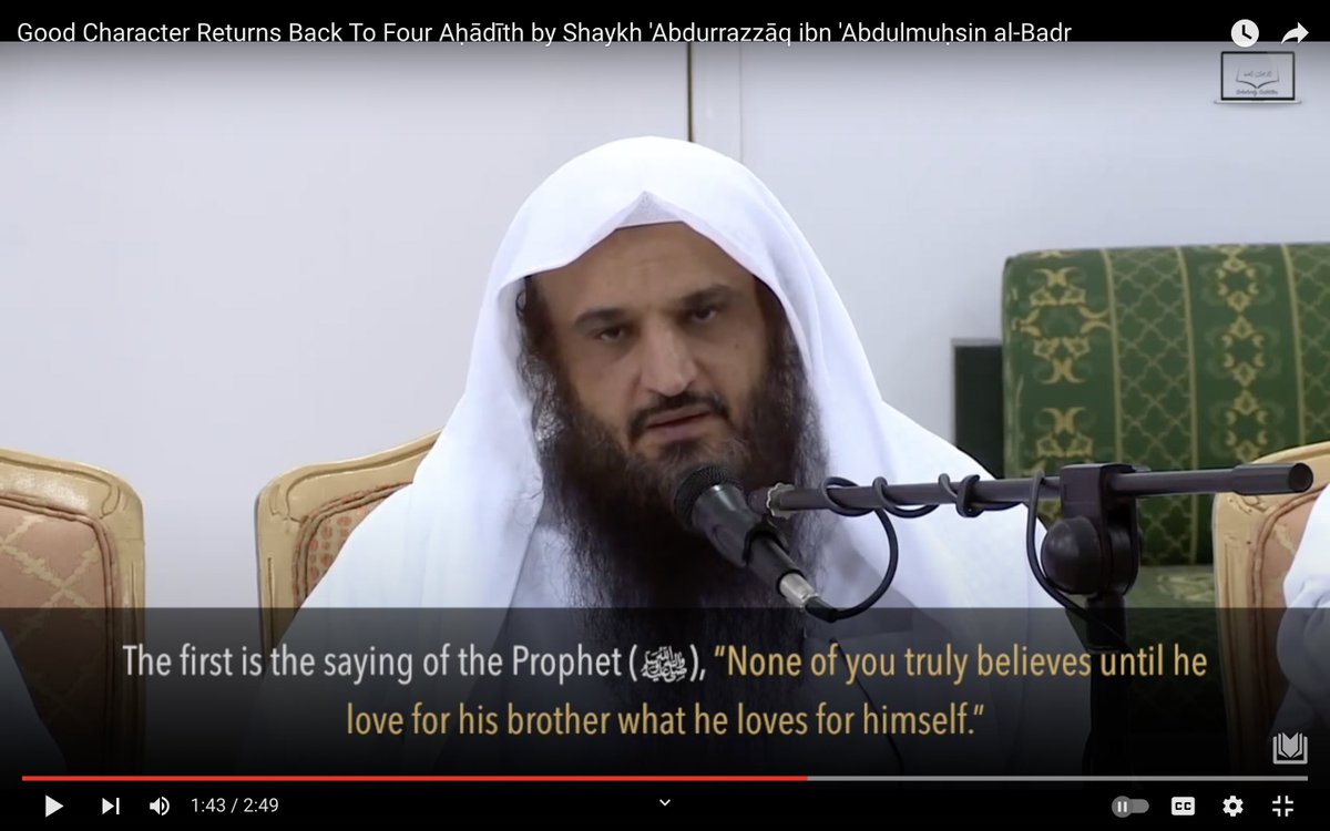 abuabdr's tweet photo. Four ahadith which gather all of good character in every aspect https://t.co/77KHu16oo6