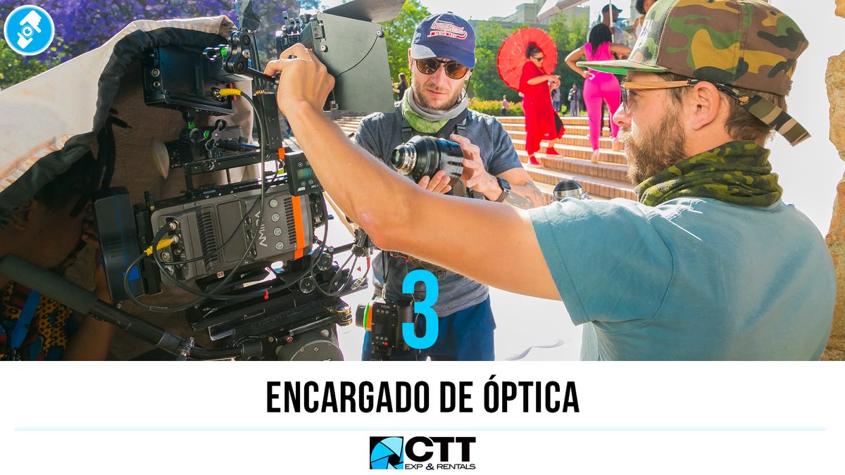 cttexp's tweet image. El primerFirst Assistant Camera  ó Focus Puller es el elemento más importante del departamento de fotografía después del cinefotógrafo.
1Foco en la escena
2Alistar el equipo
3Encargado de óptica 
4Resguardo de información 

#CTT #FirstAssistantCamera #FocusPuller