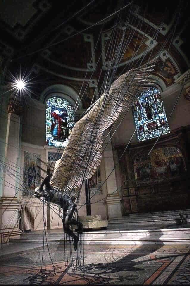 Pineapple2417's tweet photo. Statue of Lucifer at Holy Trinity Church, Marylebone! https://t.co/Wu2seK0uah