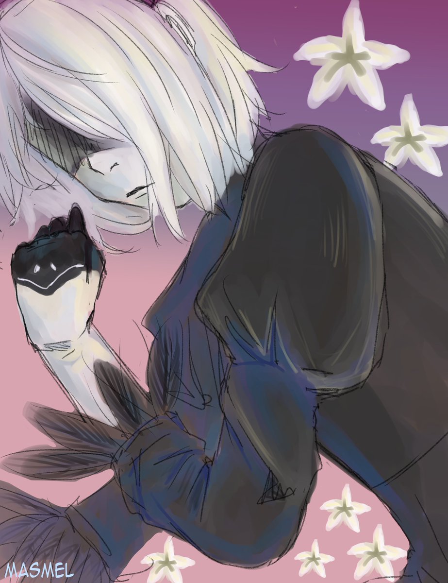 MasMel9's tweet photo. #NieRAutomata #ニーアオートマタ #2B https://t.co/opPr7gSZkf