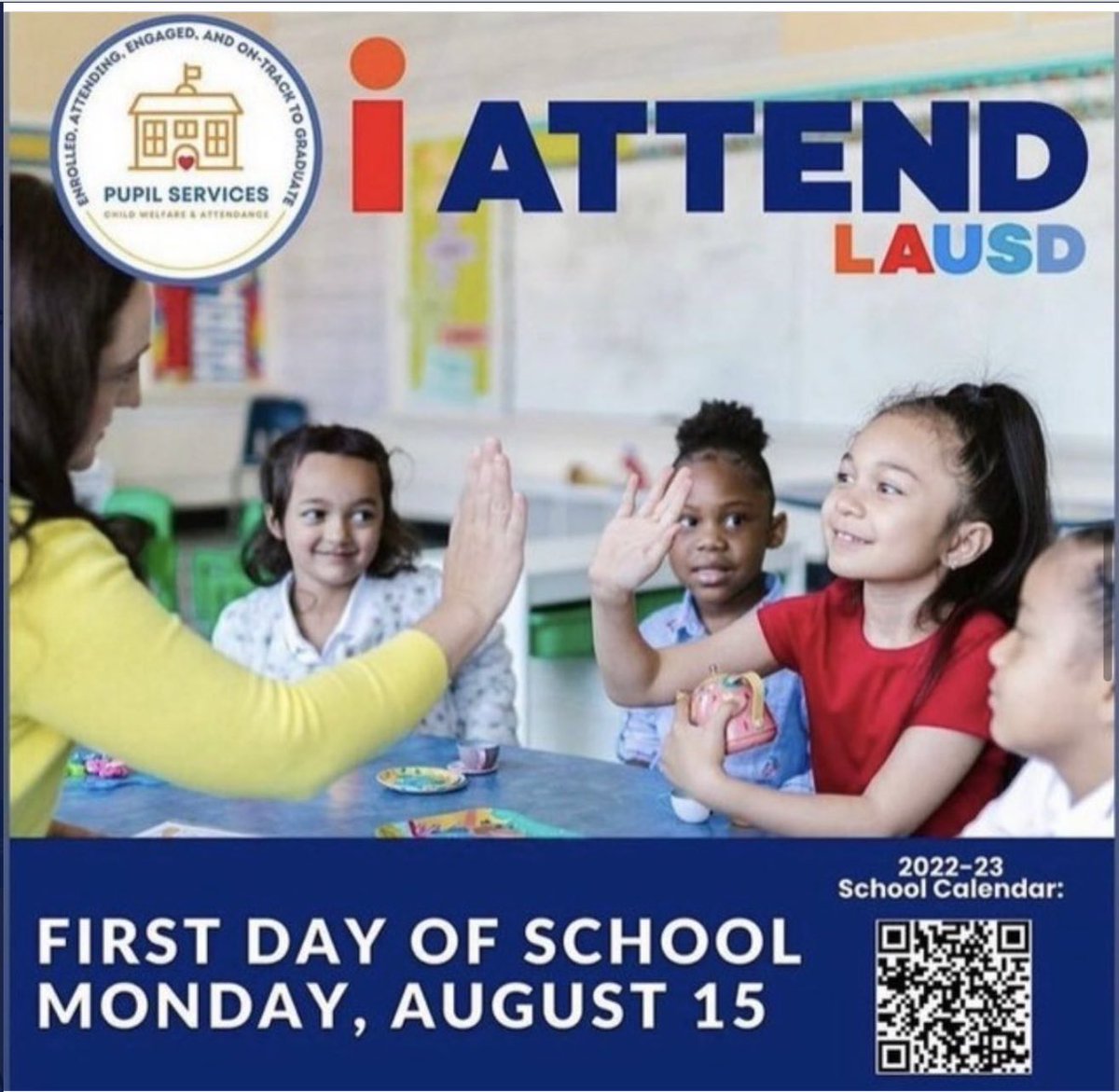 Welcome to the 2022-23 school year. We look forward to seeing everyone on the first day!
⁦<a href="/LAUSDSup/">Alberto M. Carvalho</a>⁩ 
⁦<a href="/LASchools/">Los Angeles Unified</a>⁩ 
⁦<a href="/LDNESchools/">LDNortheast-ARCHIVE</a>⁩