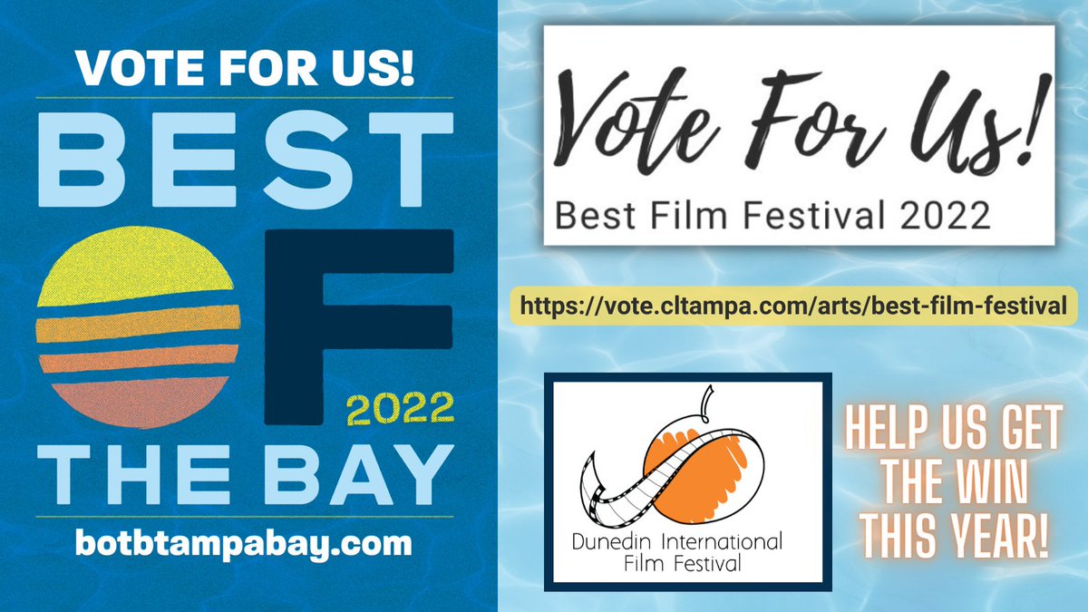 🎞☀️DON'T MISS YOUR CHANCE TO VOTE FOR YOUR FAVORITE FILM FESTIVAL🌟🎬
Vote Here Today! Share this link with your friends &amp; family: 
City of Dunedin Florida - Government