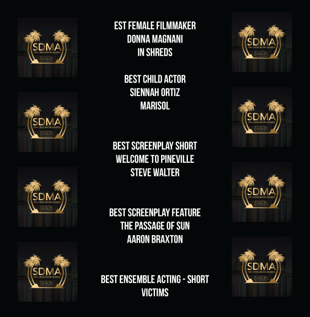 AwardsSan's tweet photo. WE ARE THRILLED  TO SHARE THE WINNERS OF THE FIRST ANNUAL SDMA BEST OF FEST HELD AUGUST 5, 2002 Museum of Photographic Arts!!  CONGRATULATIONS AND BRAVO TO THE WINNERS AND NOMINEES!  #sdma #sandiegofilmfestival #filmfestwinners #filmfestival https://t.co/mjHY4bOK9Y