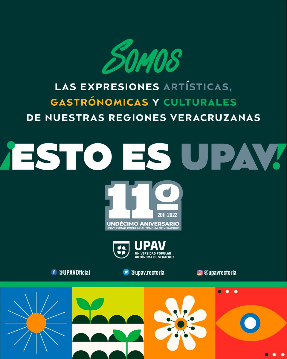 upav_edu's tweet photo. Conmemoramos 1️⃣1️⃣ años #FamiliaUPAV✨
Gracias a todas y todos por su confianza, juntas y juntos somos más fuertes. 🤜🤛
¡Feliz undécimo aniversario!🎉
#UPAV #OrgulloUPAV #11años #UPAVContigo #ComuidadUPAV #UPAVcercadeti #aniversarioUPAV https://t.co/Kaw32J5K3b